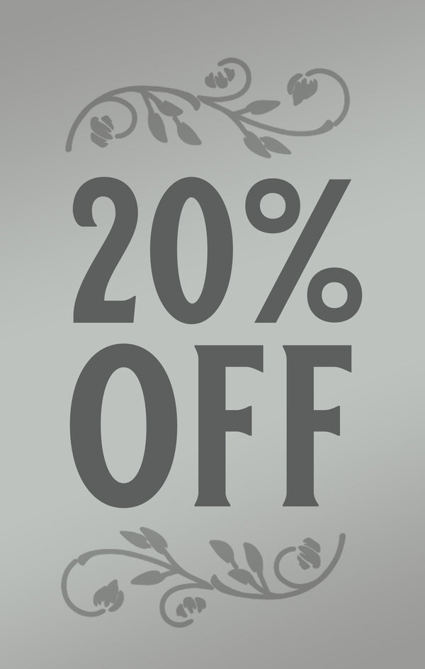 20% OFF YOUR FIRST ORDER